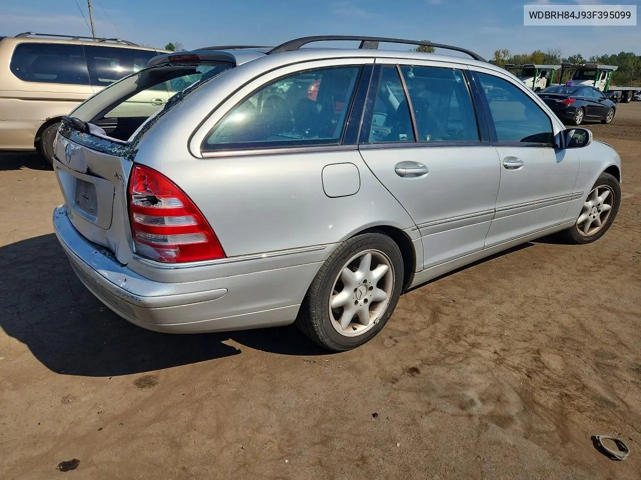 2003 MERCEDES C-KLASSE VIN WDBRH84J93F395099 — фото 3