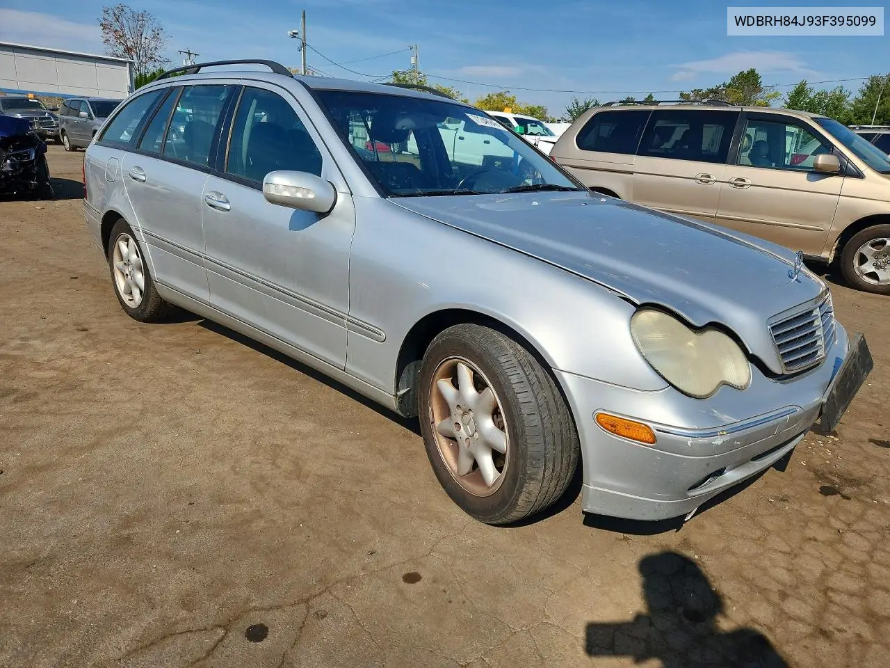 2003 MERCEDES C-KLASSE VIN WDBRH84J93F395099 — фото 4