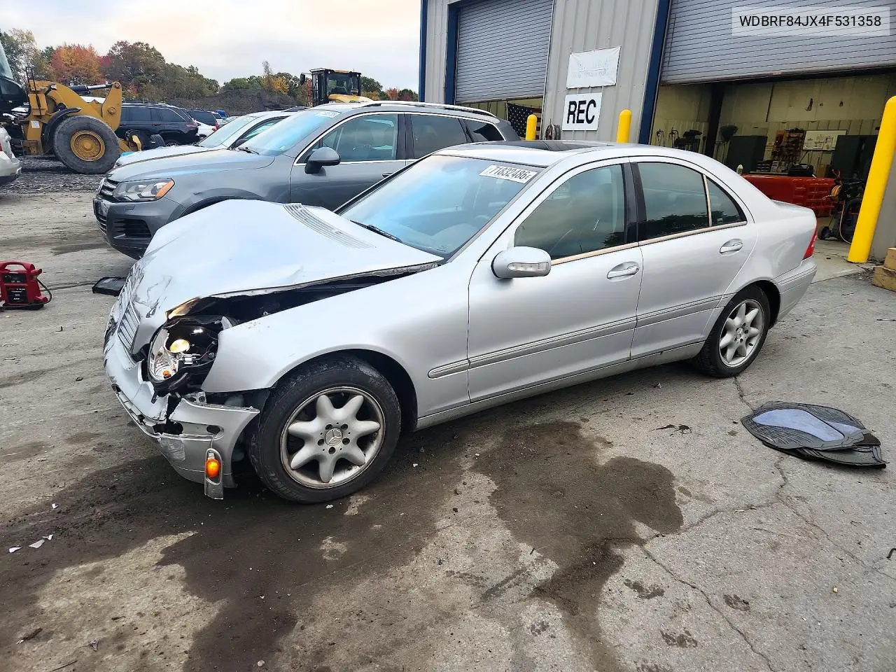MERCEDES C-KLASSE 2004, VIN WDBRF84JX4F531358
