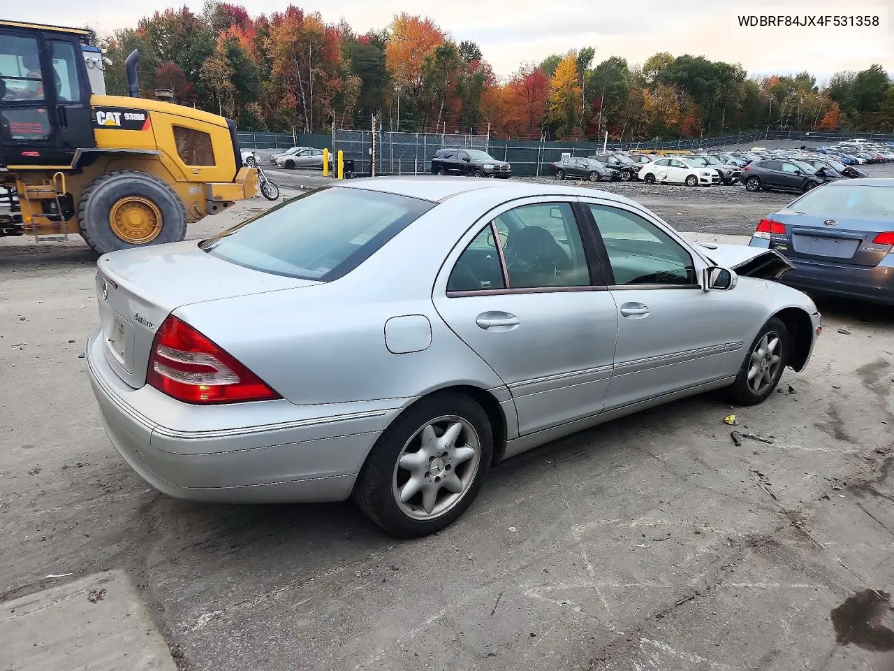2004 MERCEDES C-KLASSE VIN WDBRF84JX4F531358 — фото 3