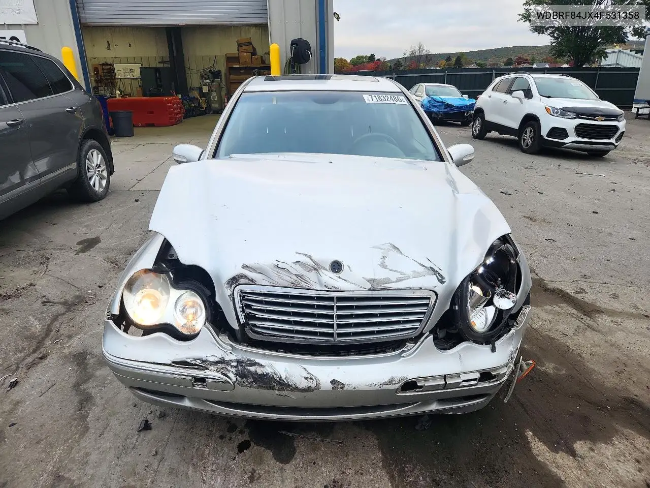 2004 MERCEDES C-KLASSE VIN WDBRF84JX4F531358 — фото 5
