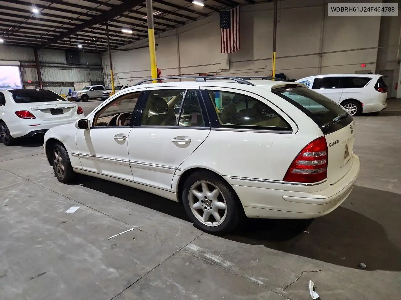 2004 MERCEDES C-KLASSE VIN WDBRH61J24F464788 — фото 2