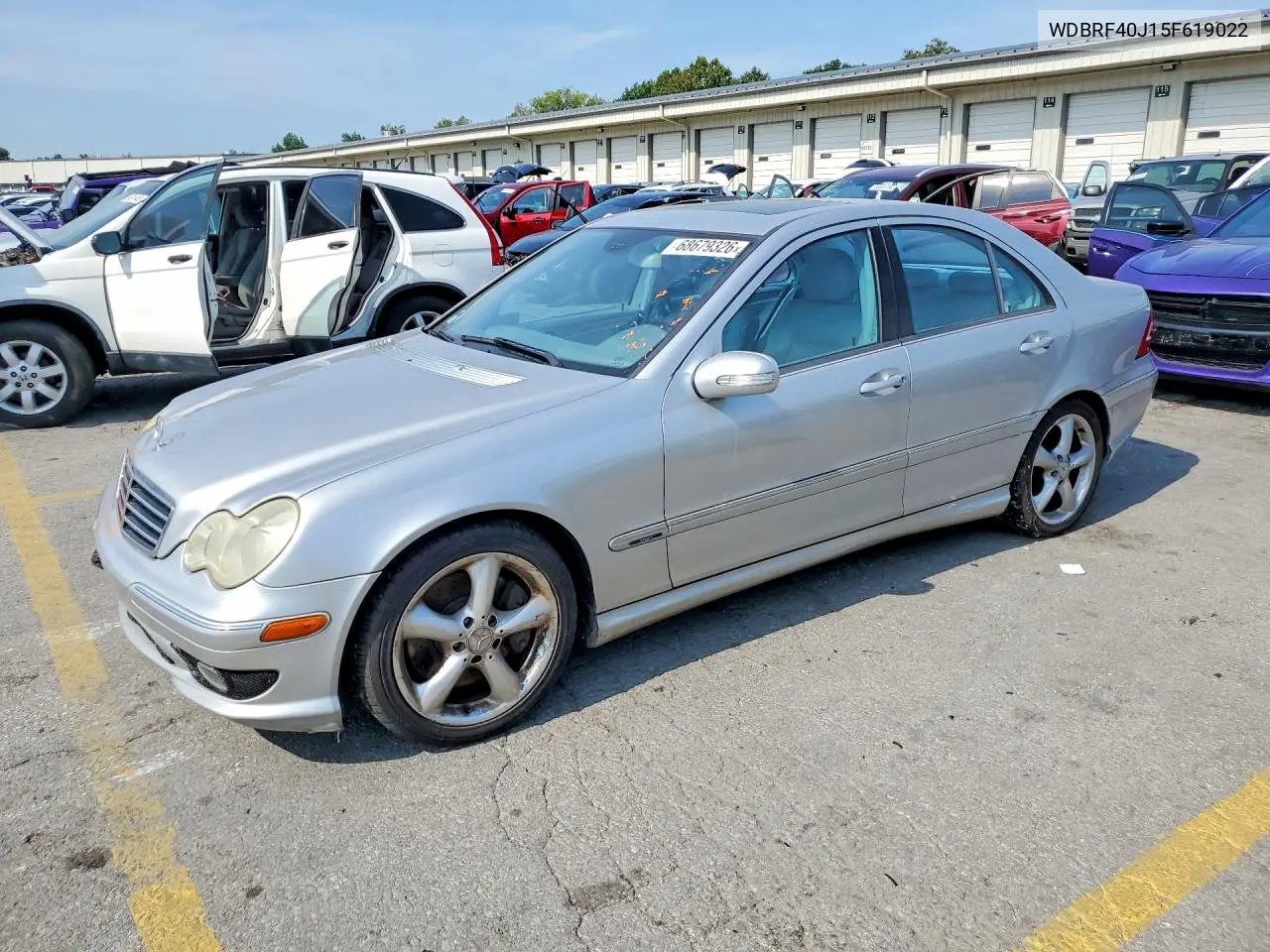 MERCEDES C-KLASSE 2005, VIN WDBRF40J15G619022