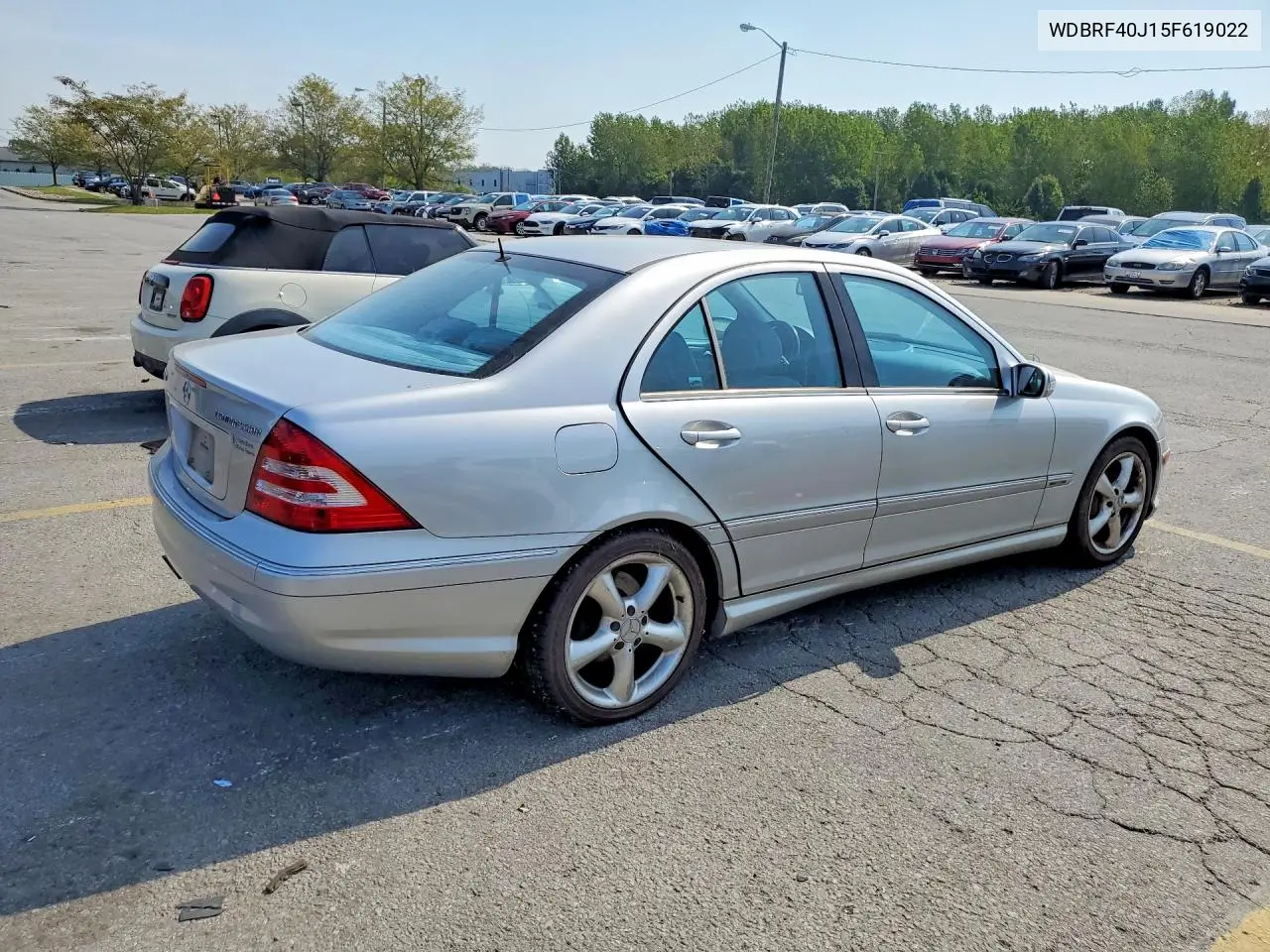 2005 MERCEDES C-KLASSE VIN WDBRF40J15G619022 — фото 3