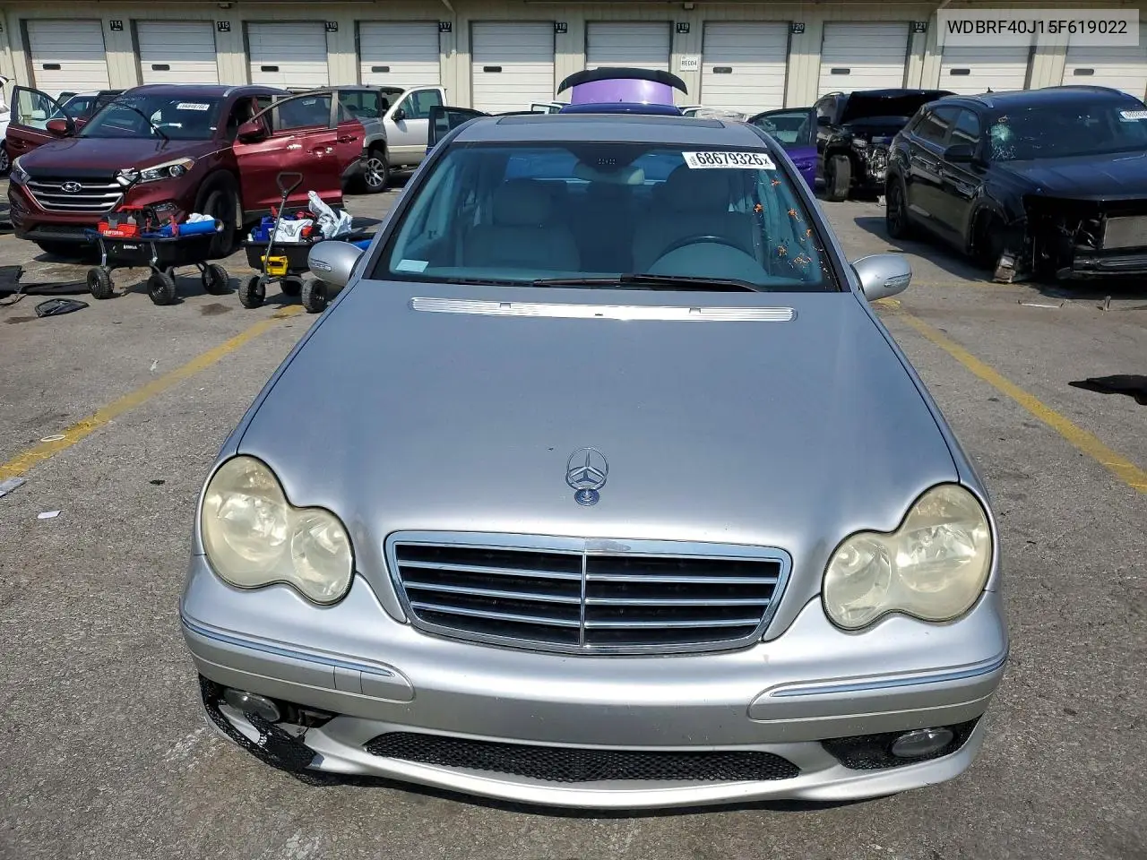 2005 MERCEDES C-KLASSE VIN WDBRF40J15G619022 — фото 5