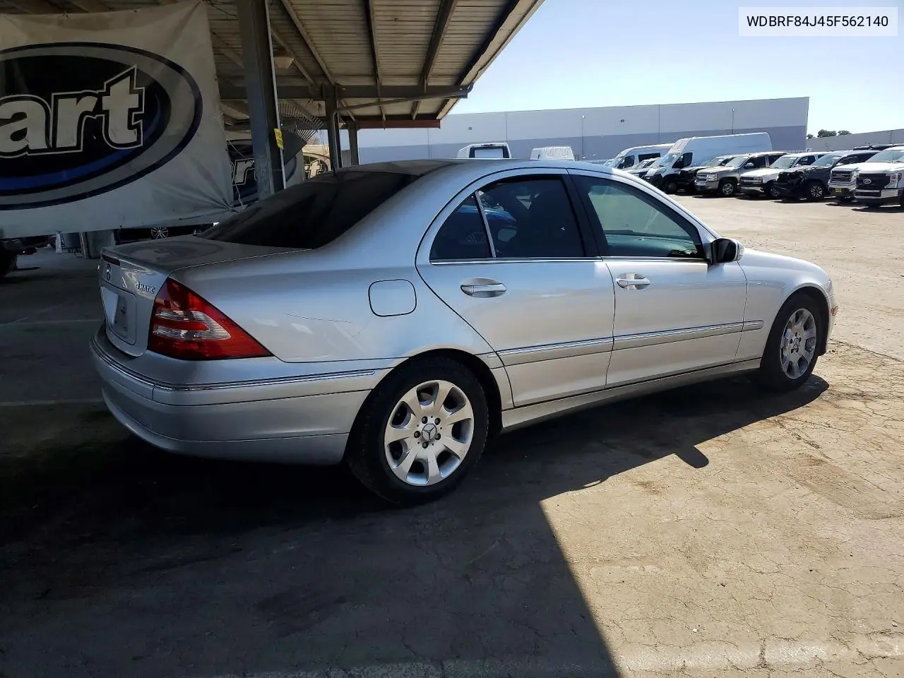2005 MERCEDES C-KLASSE VIN WDBRF84J45F562140 — фото 3