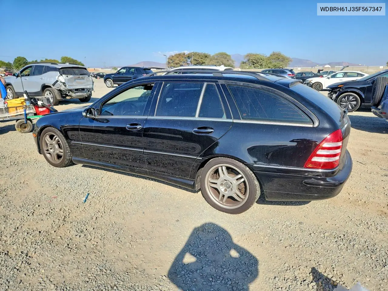 2005 MERCEDES C-KLASSE VIN WDBRH61J35F567347 — фото 2