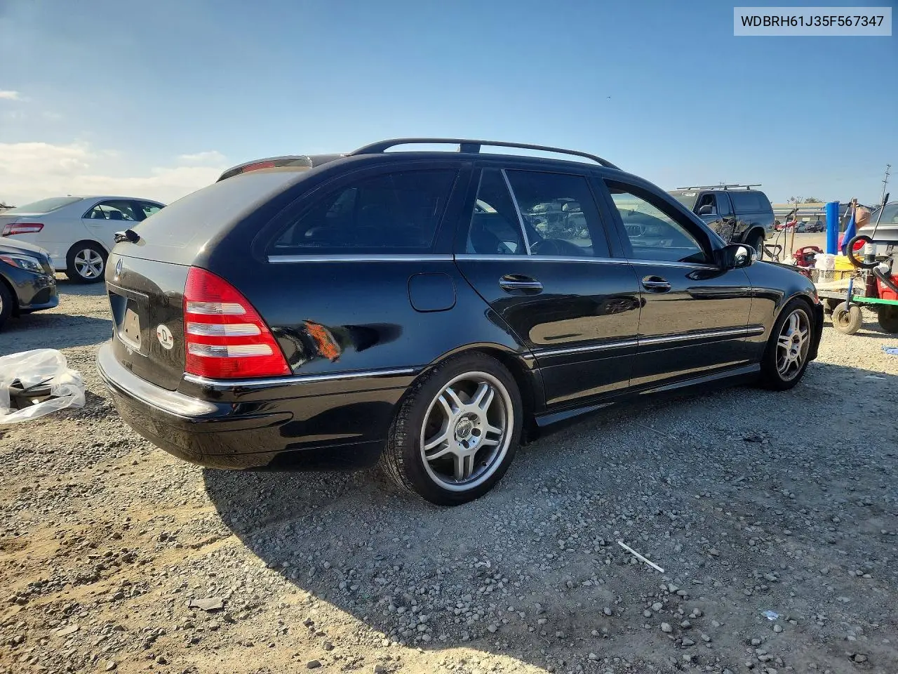 2005 MERCEDES C-KLASSE VIN WDBRH61J35F567347 — фото 3