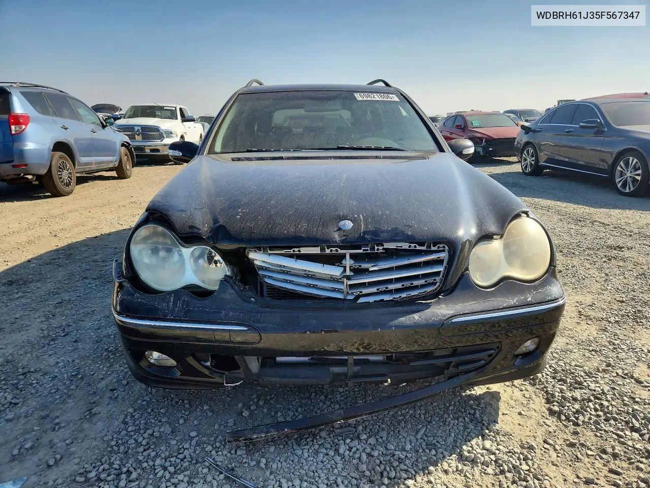 2005 MERCEDES C-KLASSE VIN WDBRH61J35F567347 — фото 5
