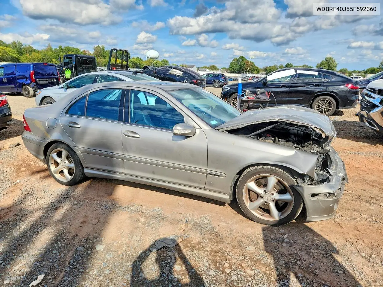 2005 MERCEDES C-KLASSE VIN WDBRF40J55F592360 — фото 4