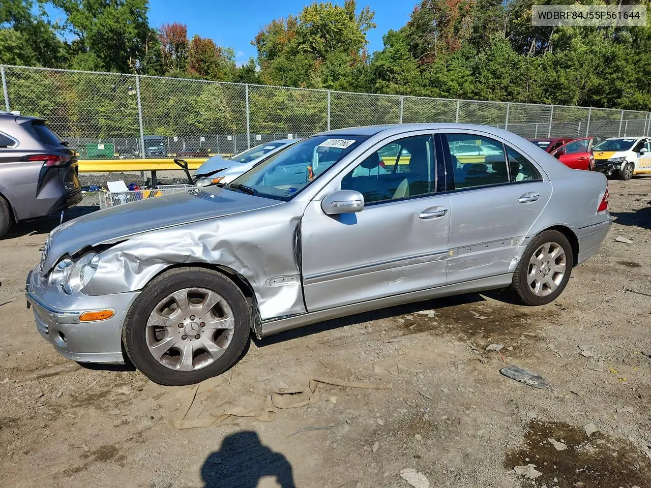 MERCEDES C-KLASSE 2005, VIN WDBRF84J55F561644