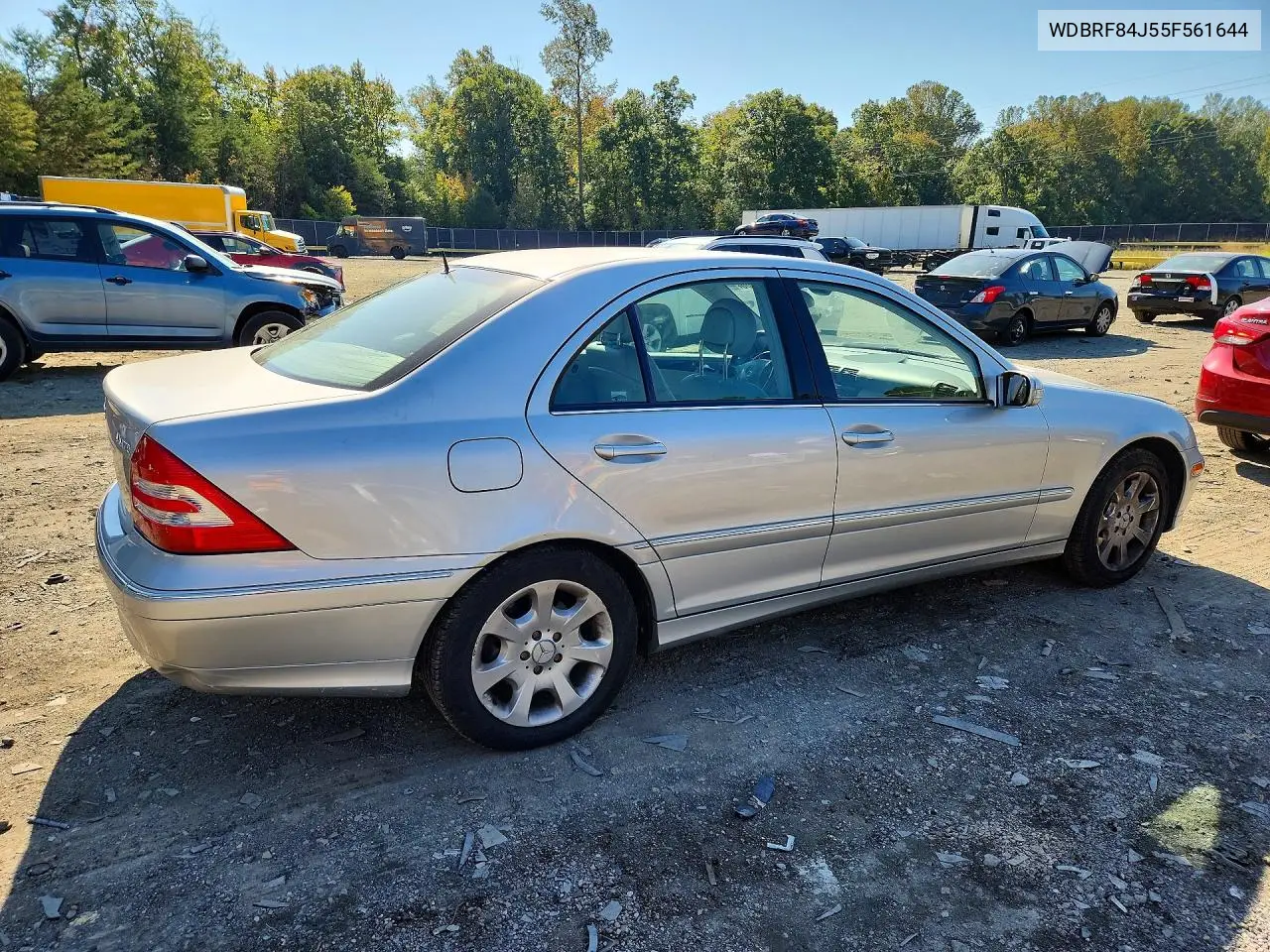 2005 MERCEDES C-KLASSE VIN WDBRF84J55F561644 — фото 3
