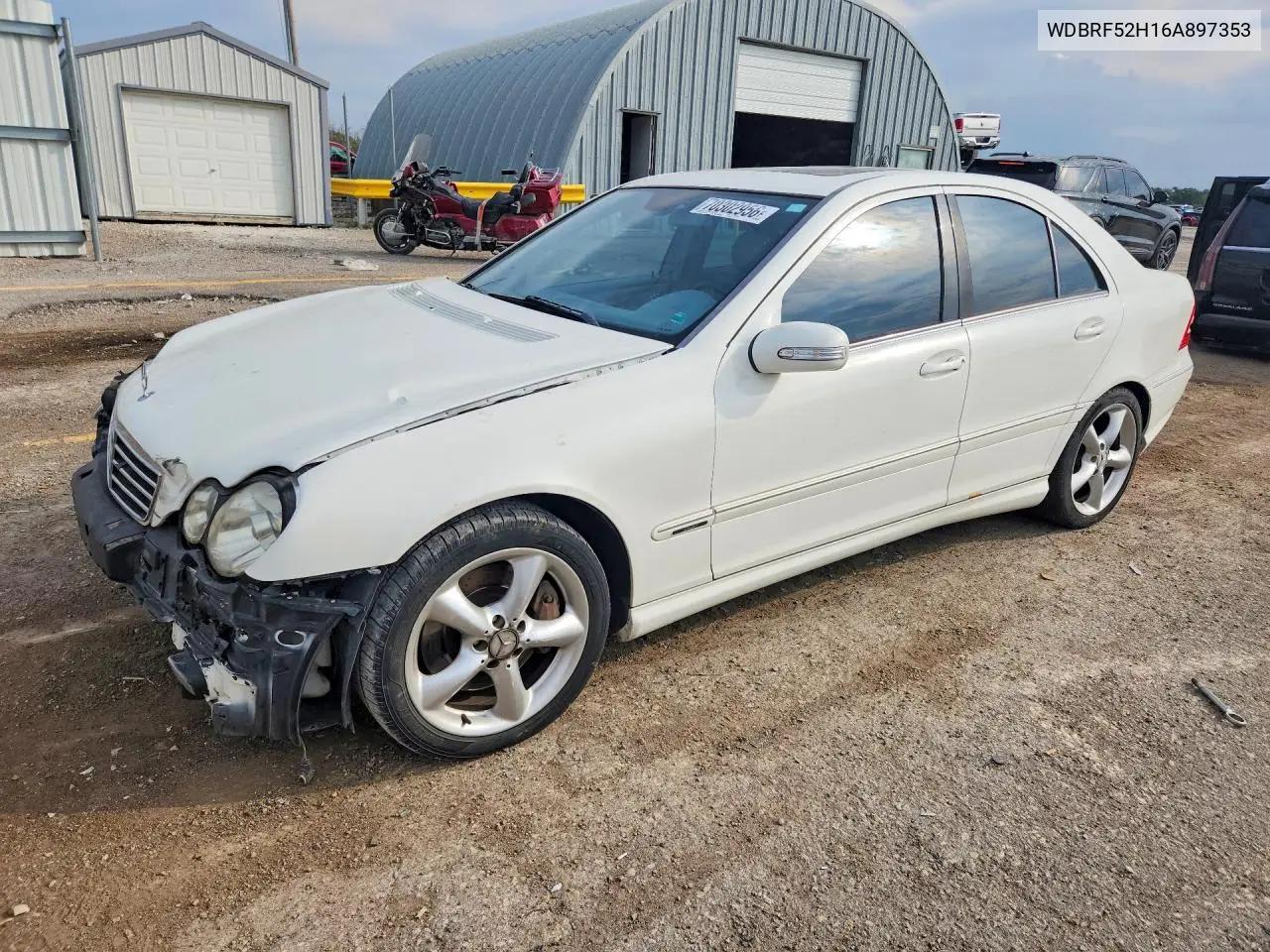 MERCEDES C-KLASSE 2006, VIN WDBRF52H16A897353