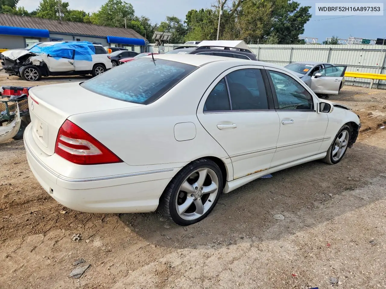 2006 MERCEDES C-KLASSE VIN WDBRF52H16A897353 — фото 3