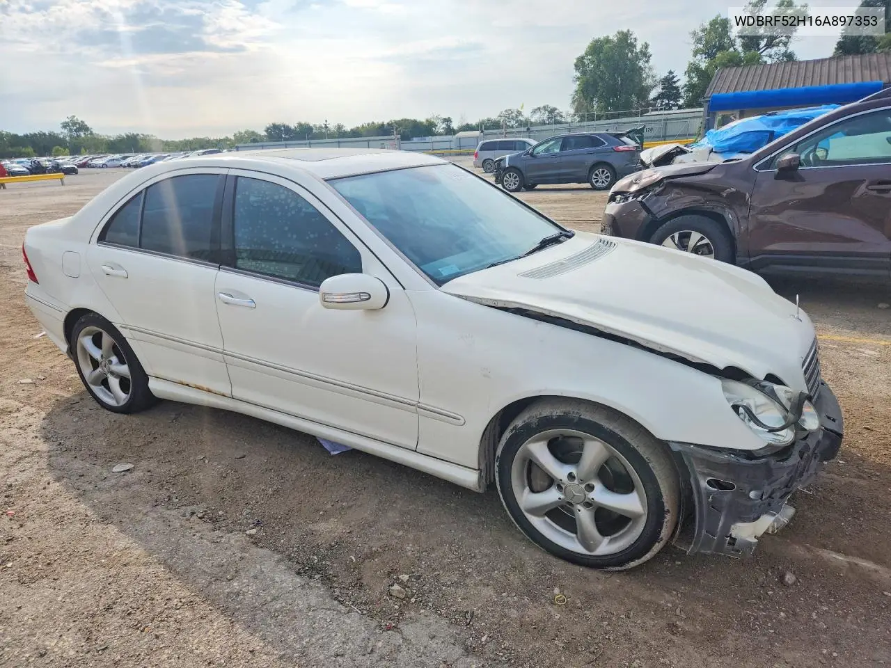 2006 MERCEDES C-KLASSE VIN WDBRF52H16A897353 — фото 4