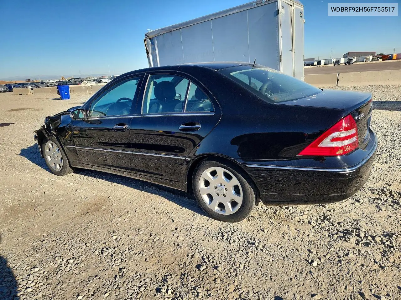 2006 MERCEDES C-KLASSE VIN WDBRF92H56F755517 — фото 2
