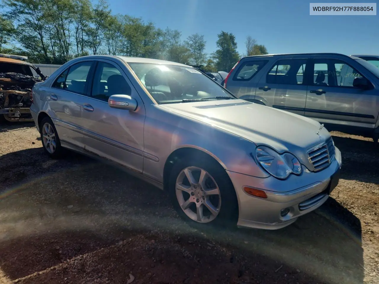 2007 MERCEDES C-KLASSE VIN WDBRF92H77F888054 — фото 4