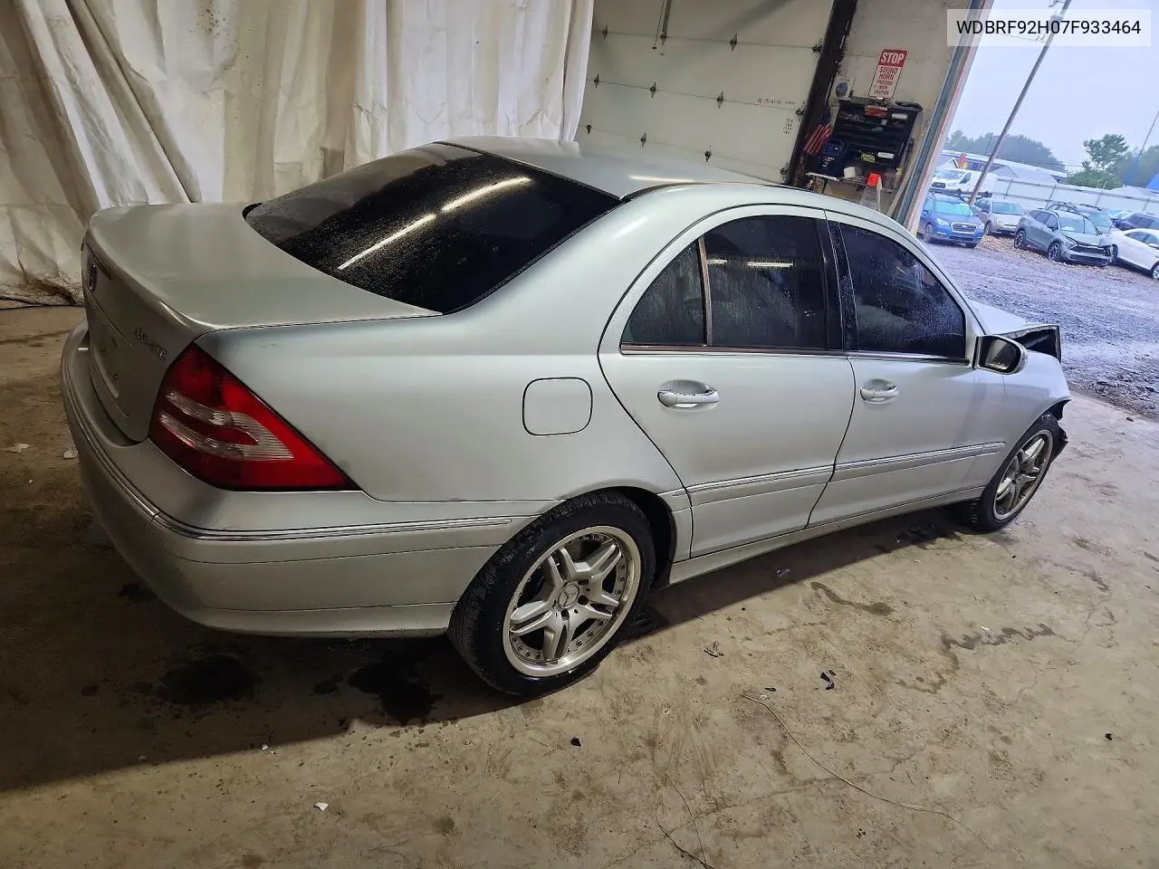 2007 MERCEDES C-KLASSE VIN WDBRF92H07F933464 — фото 3