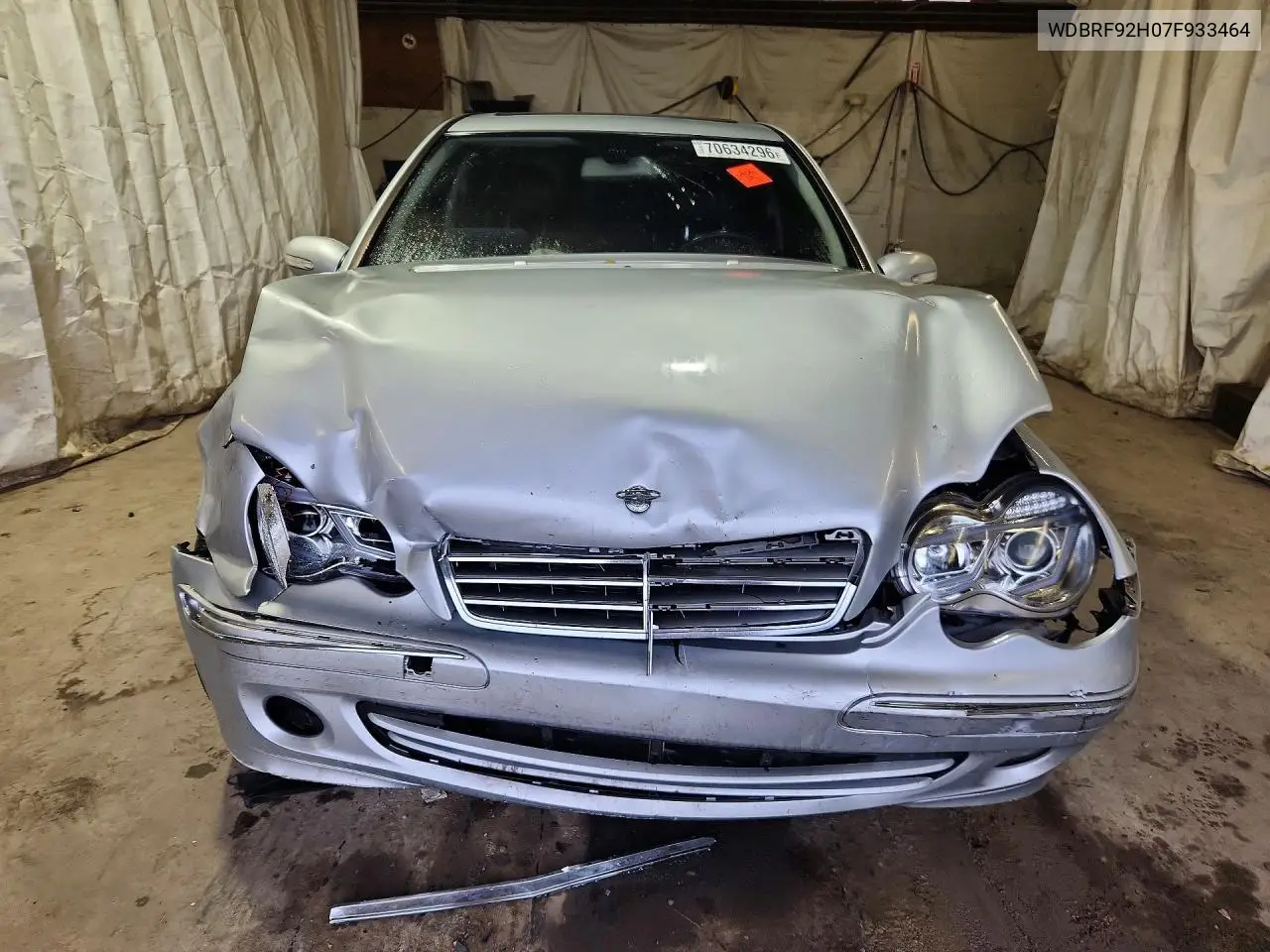 2007 MERCEDES C-KLASSE VIN WDBRF92H07F933464 — фото 5