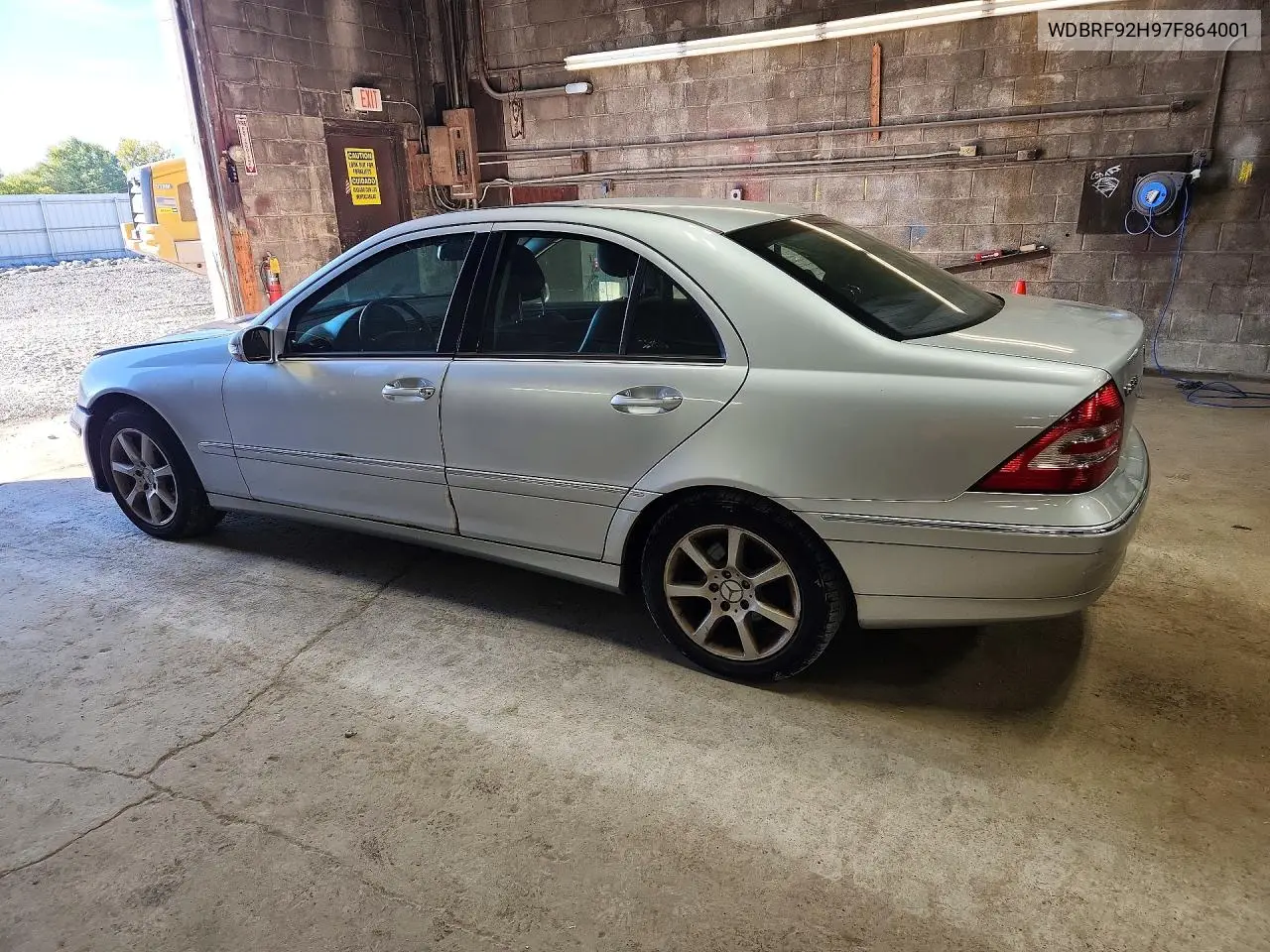 2007 MERCEDES C-KLASSE VIN WDBRF92H97F864001 — фото 2