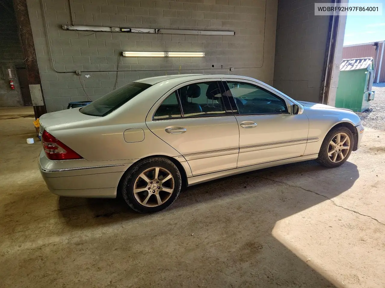 2007 MERCEDES C-KLASSE VIN WDBRF92H97F864001 — фото 3