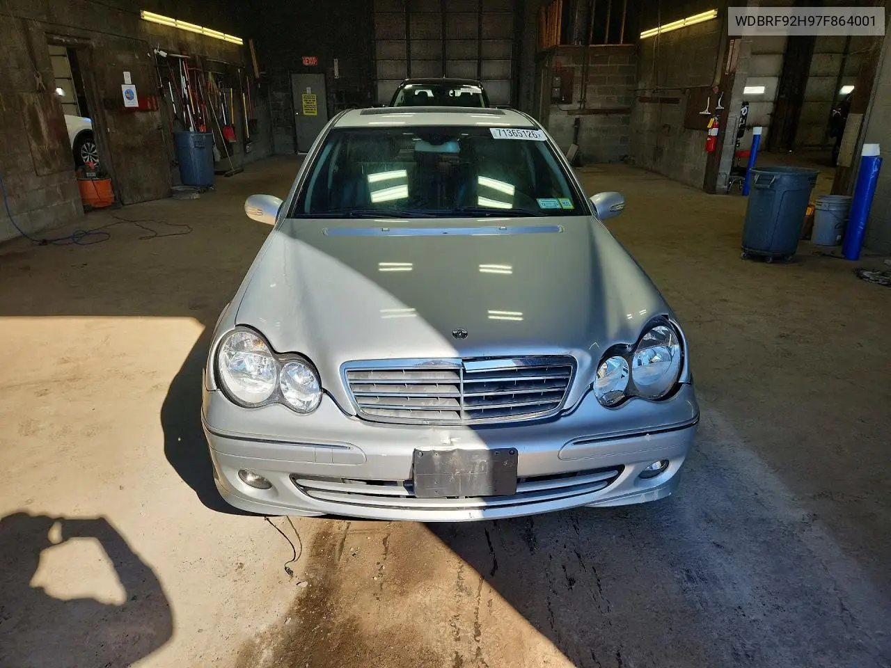 2007 MERCEDES C-KLASSE VIN WDBRF92H97F864001 — фото 5