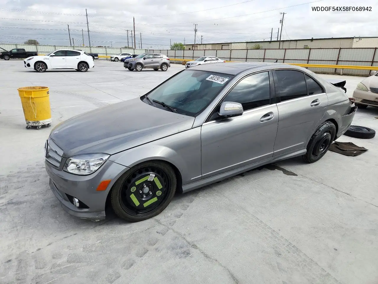 MERCEDES C-KLASSE 2008, VIN WDDGF54X58F068942