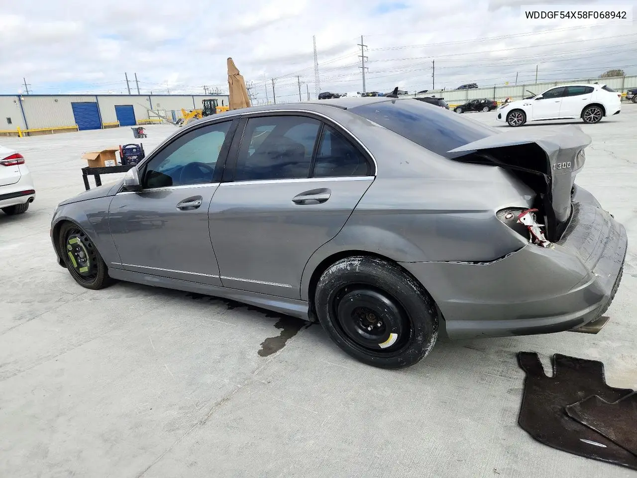 2008 MERCEDES C-KLASSE VIN WDDGF54X58F068942 — фото 2