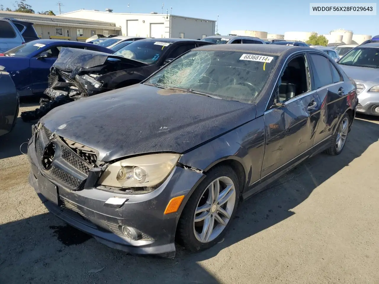 MERCEDES C-KLASSE 2008, VIN WDDGF56X28F029643