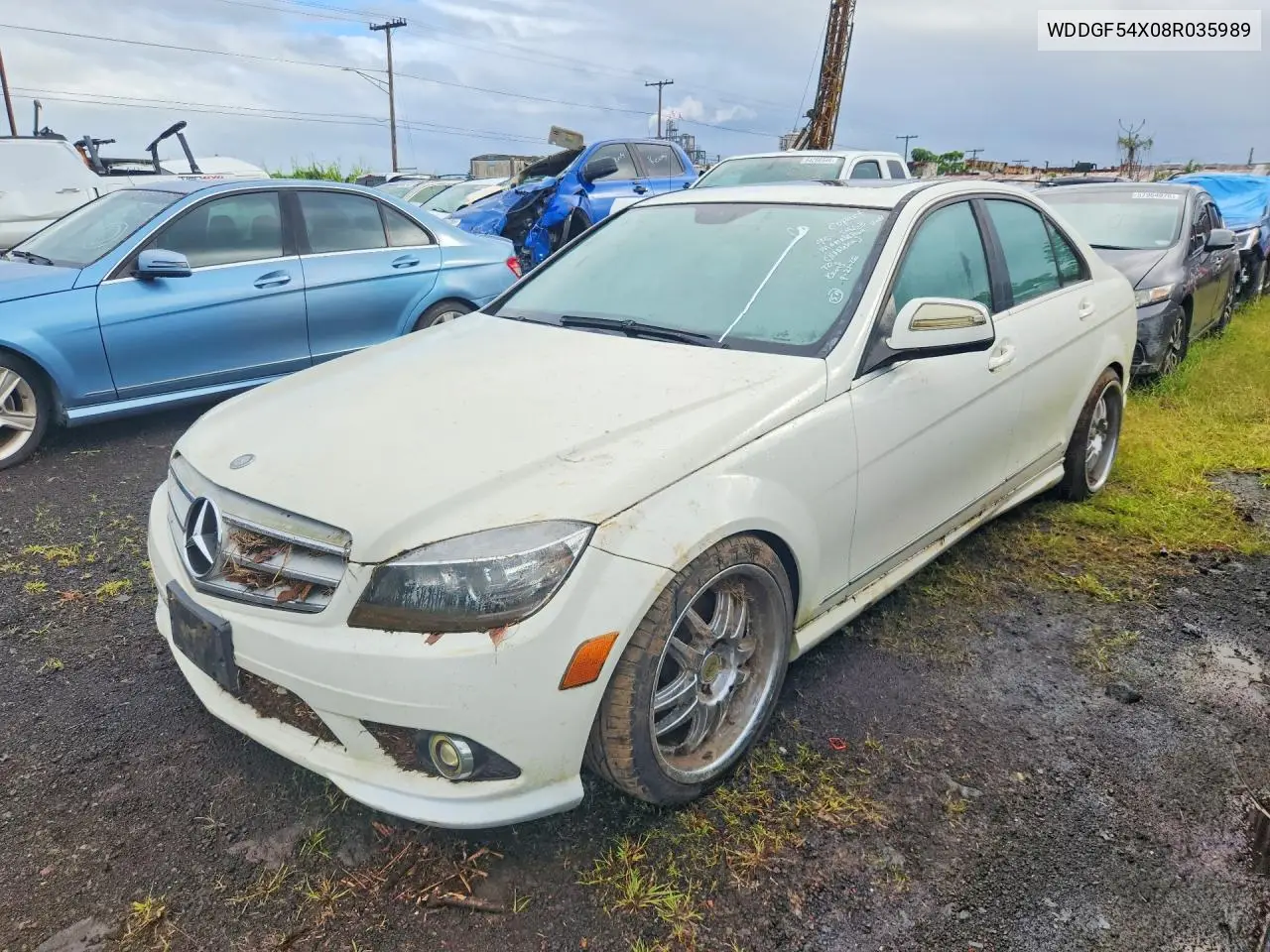 MERCEDES C-KLASSE 2008, VIN WDDGF54X08R035989