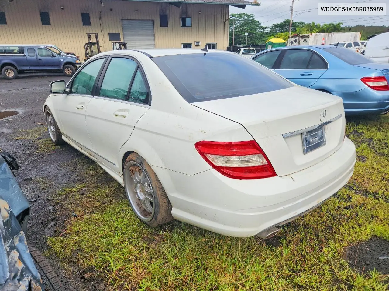 2008 MERCEDES C-KLASSE VIN WDDGF54X08R035989 — фото 2