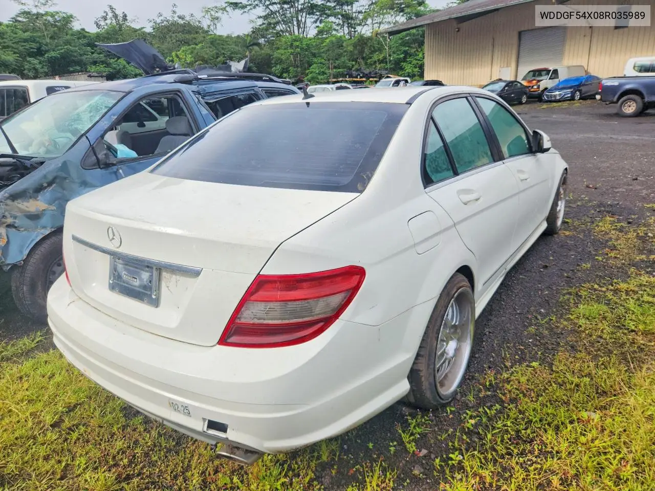 2008 MERCEDES C-KLASSE VIN WDDGF54X08R035989 — фото 3