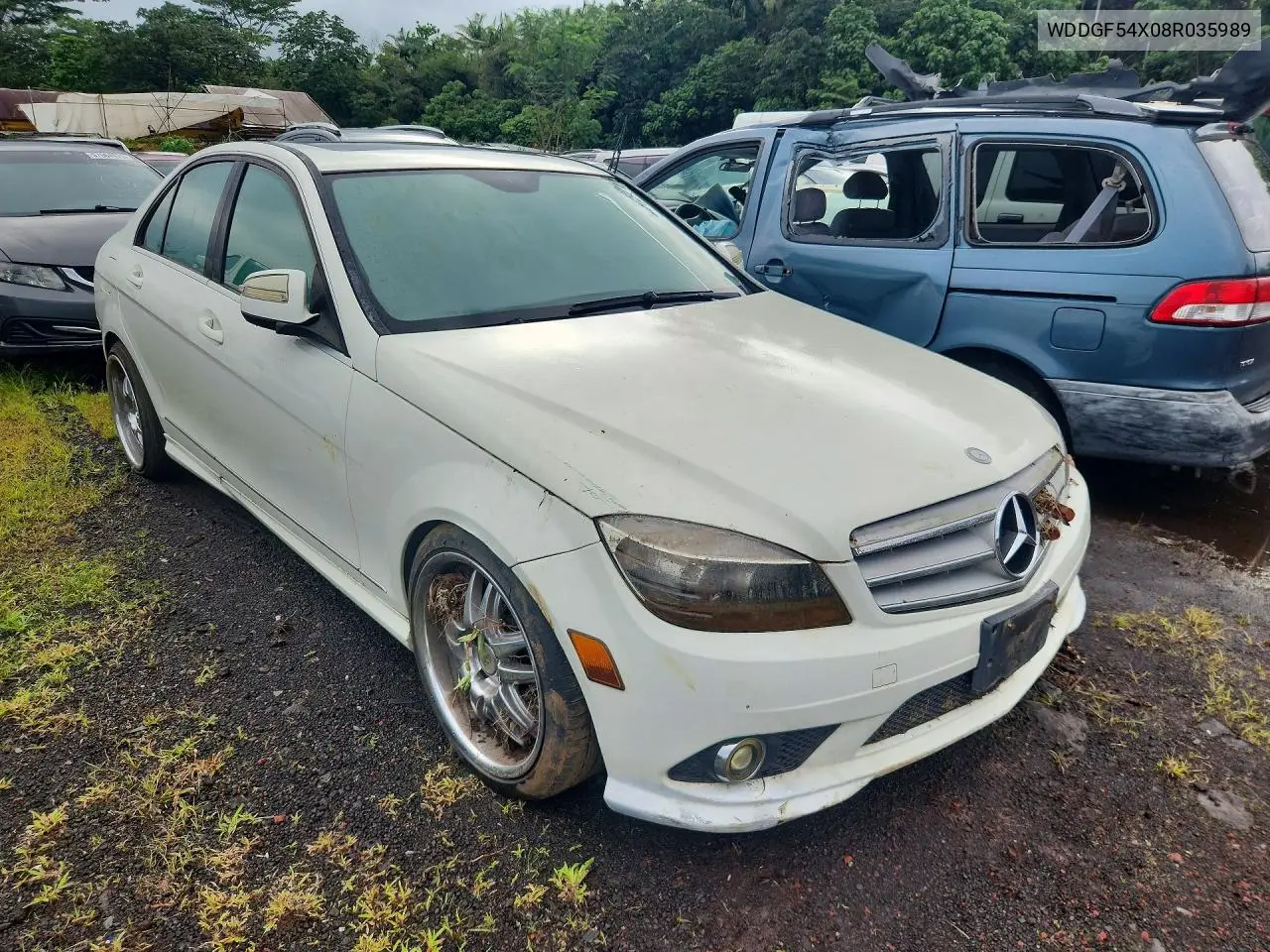 2008 MERCEDES C-KLASSE VIN WDDGF54X08R035989 — фото 4