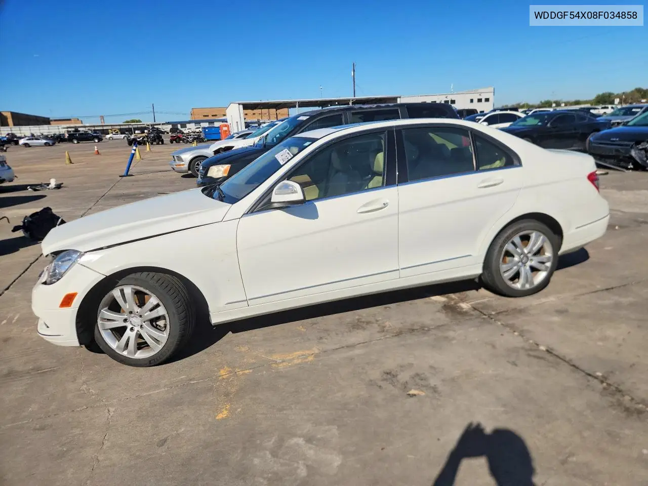MERCEDES C-KLASSE 2008, VIN WDDGF54X08F034858