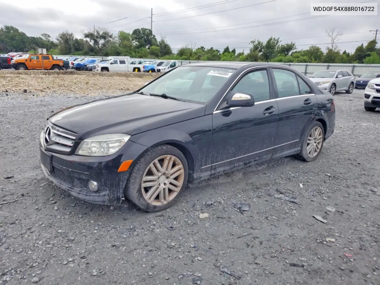 MERCEDES C-KLASSE 2008, VIN WDDGF54X88R016722
