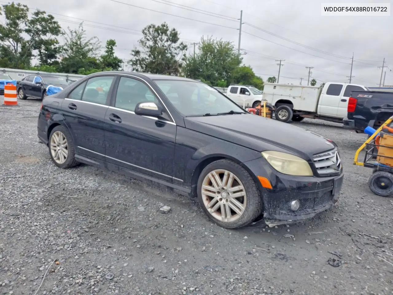 2008 MERCEDES C-KLASSE VIN WDDGF54X88R016722 — фото 4