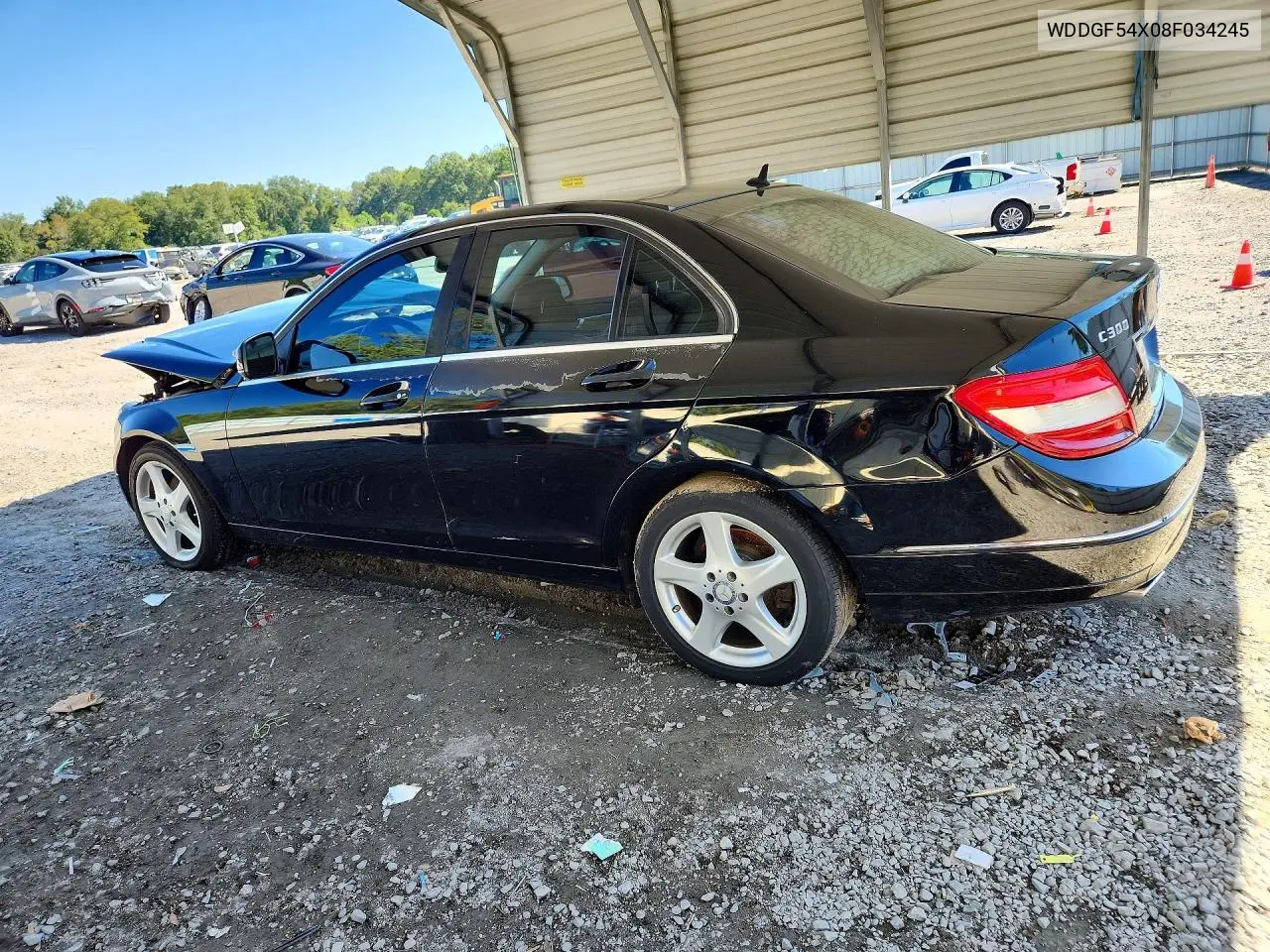 2008 MERCEDES C-KLASSE VIN WDDGF54X08F034245 — фото 2