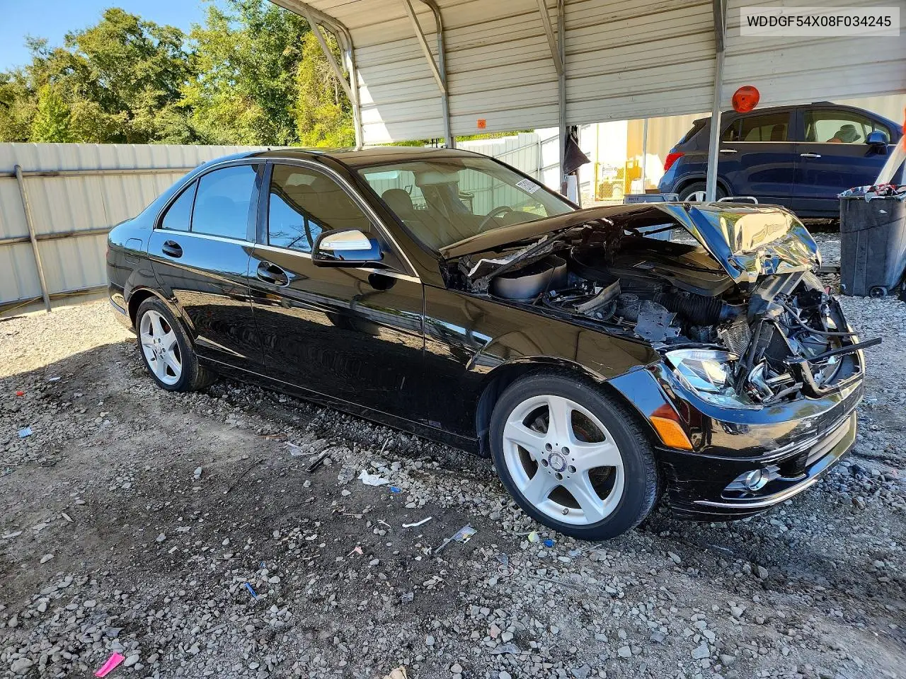 2008 MERCEDES C-KLASSE VIN WDDGF54X08F034245 — фото 4