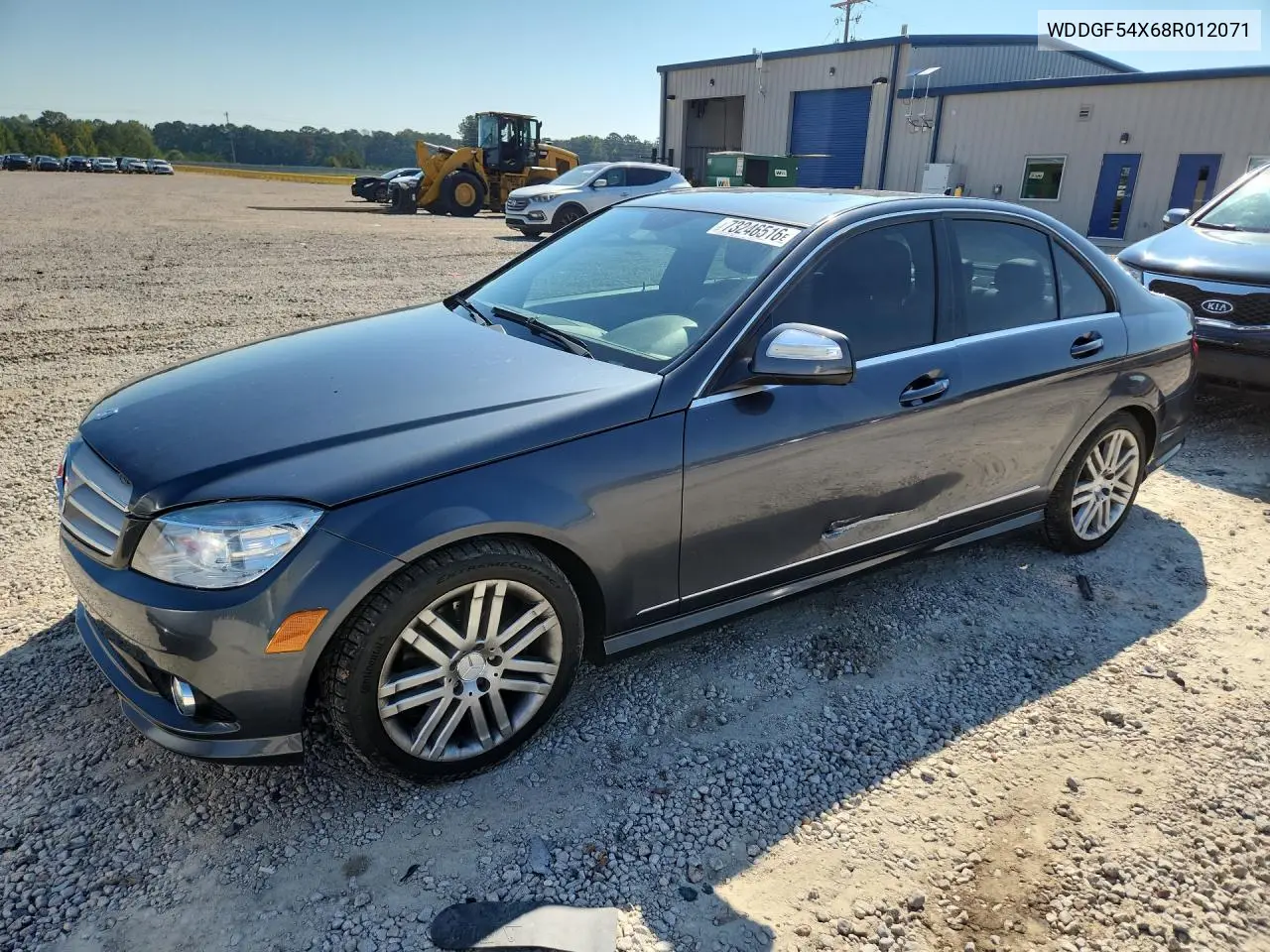 MERCEDES C-KLASSE 2008, VIN WDDGF54X68R012071