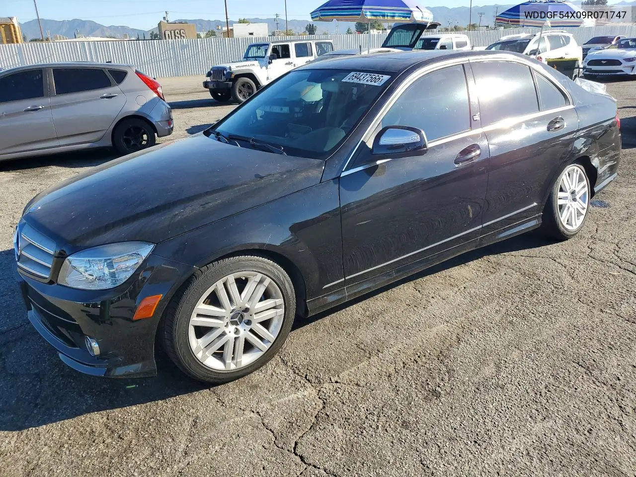 MERCEDES C-KLASSE 2009, VIN WDDGF54X09R071747