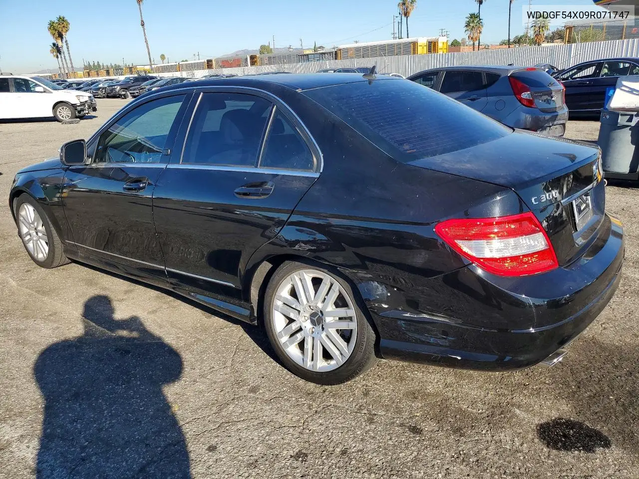 2009 MERCEDES C-KLASSE VIN WDDGF54X09R071747 — фото 2