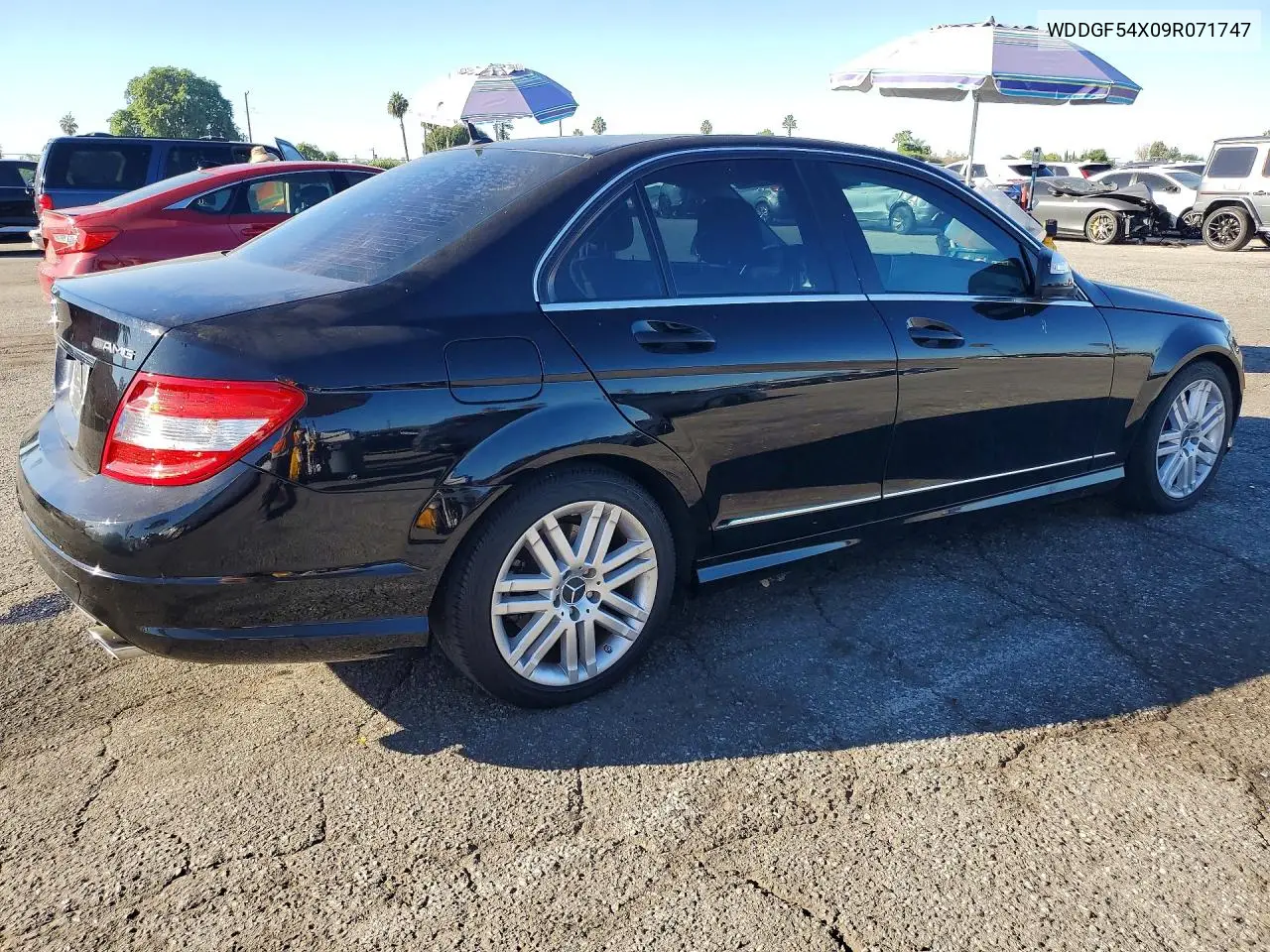 2009 MERCEDES C-KLASSE VIN WDDGF54X09R071747 — фото 3