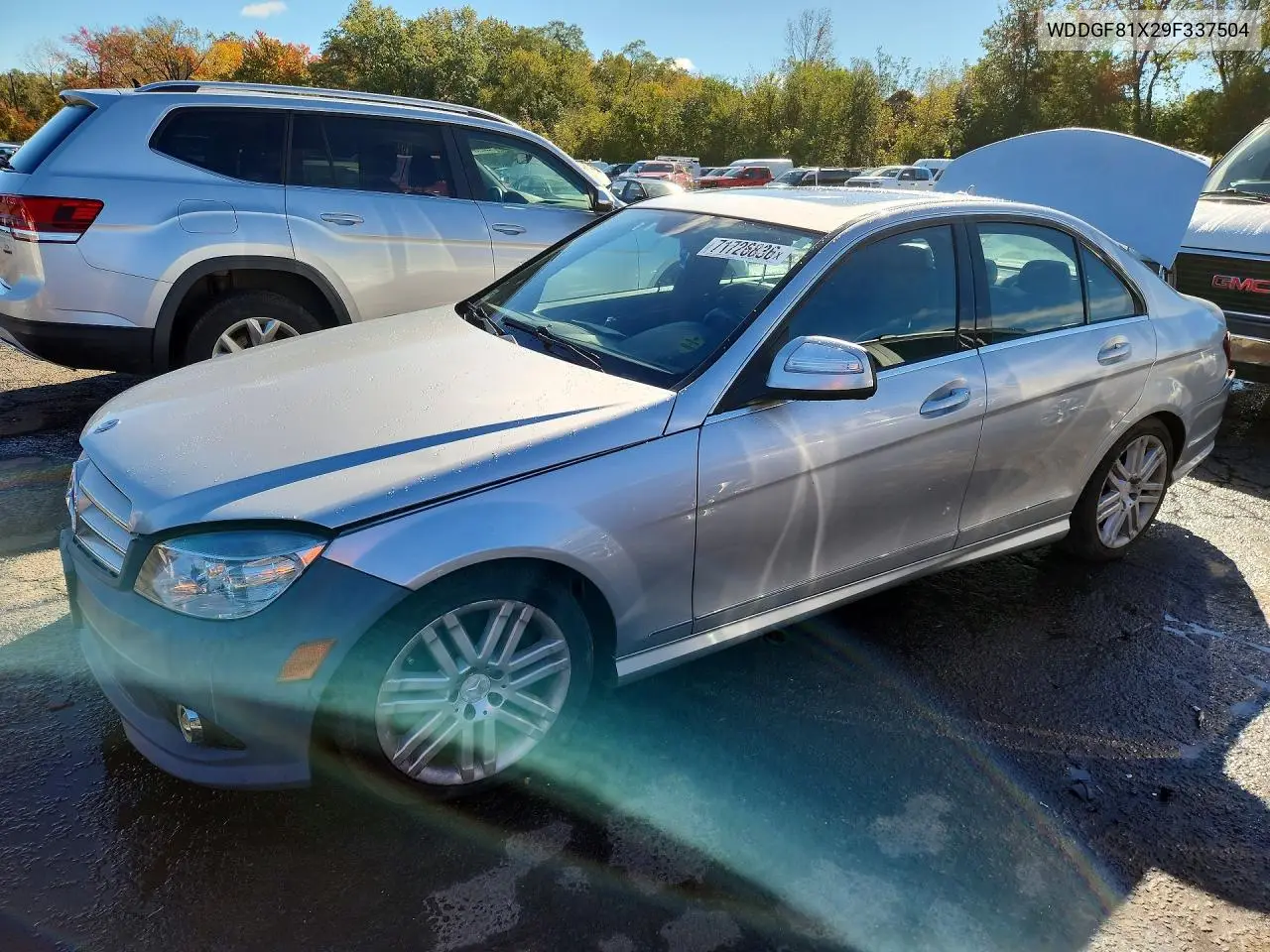 MERCEDES C-KLASSE 2009, VIN WDDGF81X29F337504