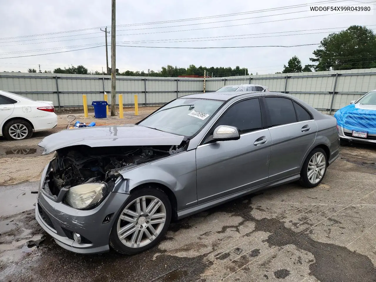 MERCEDES C-KLASSE 2009, VIN WDDGF54X99R043980
