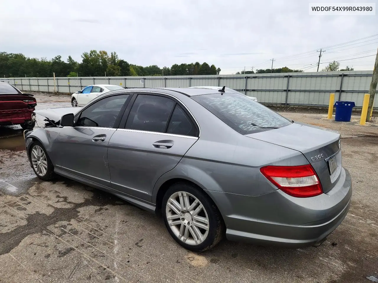 2009 MERCEDES C-KLASSE VIN WDDGF54X99R043980 — фото 2