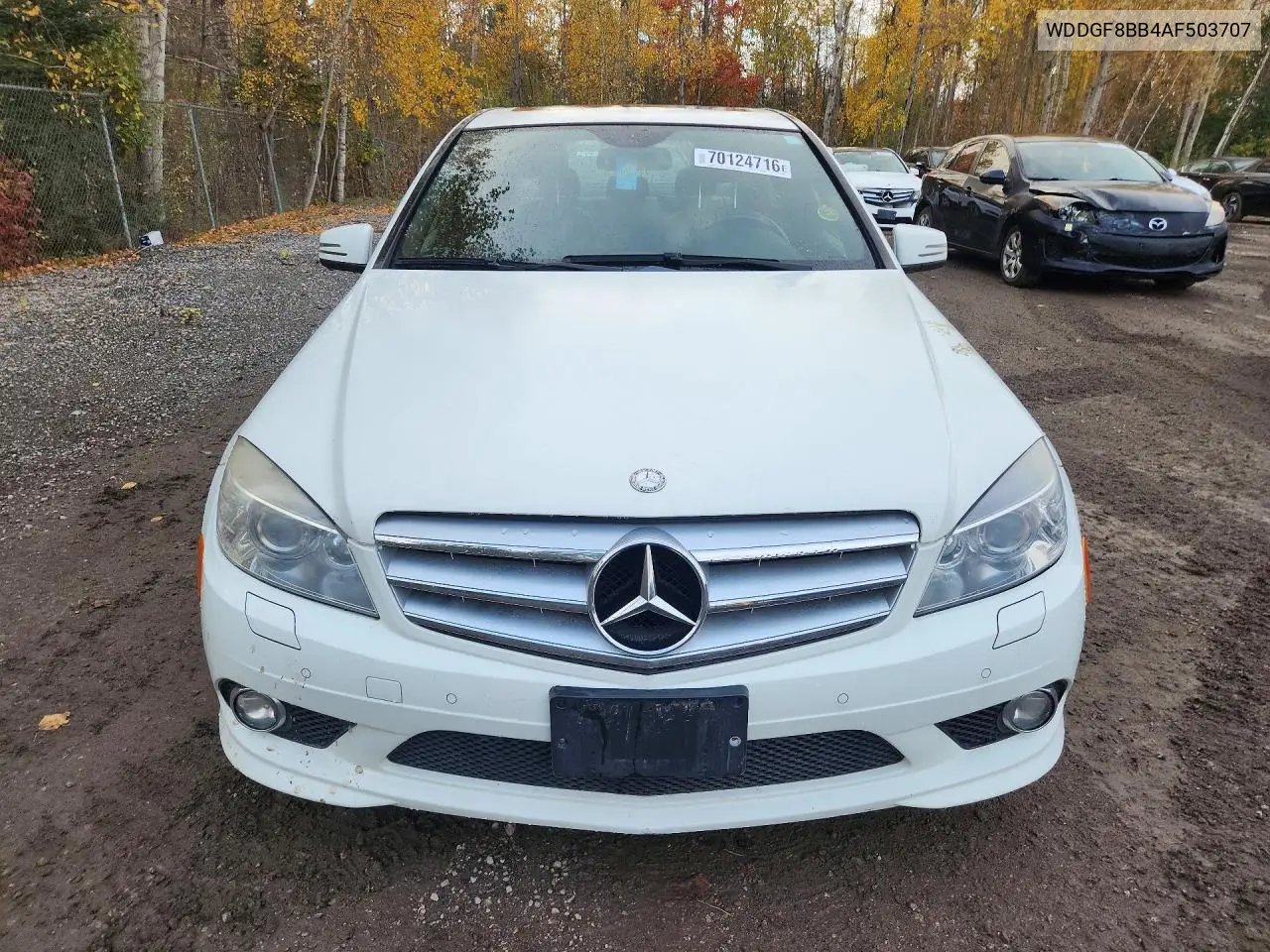 2010 MERCEDES C-KLASSE VIN WDDGF8BB4AF503707 — фото 5