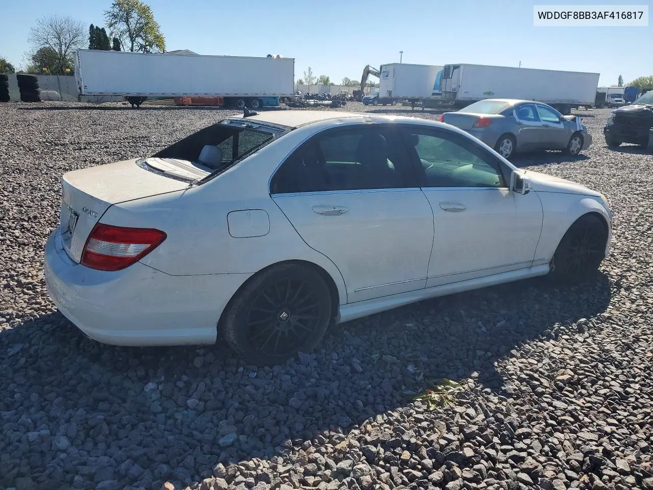 2010 MERCEDES C-KLASSE VIN WDDGF8BB3AF416817 — фото 3