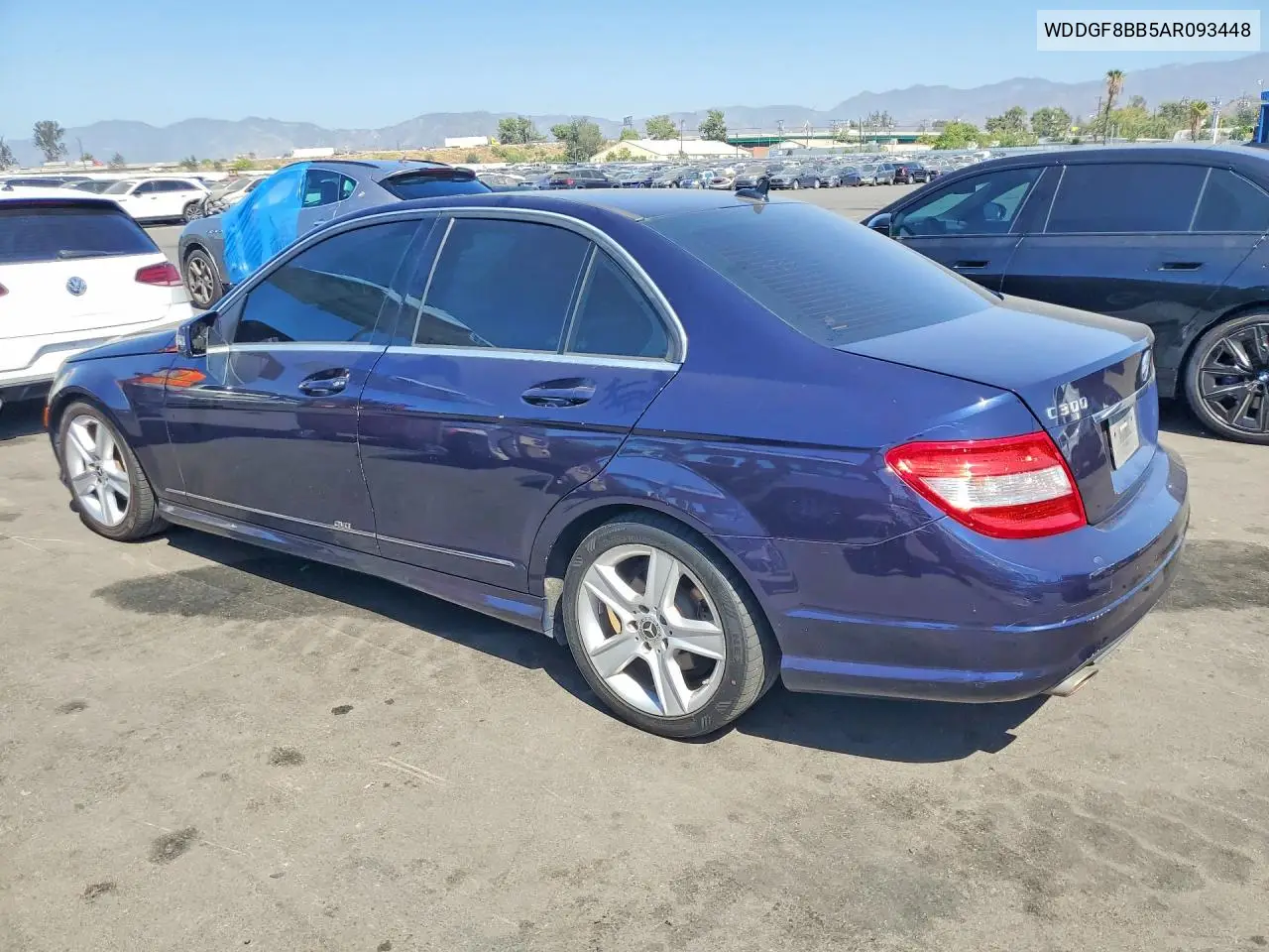 2010 MERCEDES C-KLASSE VIN WDDGF8BB5AR093448 — фото 2