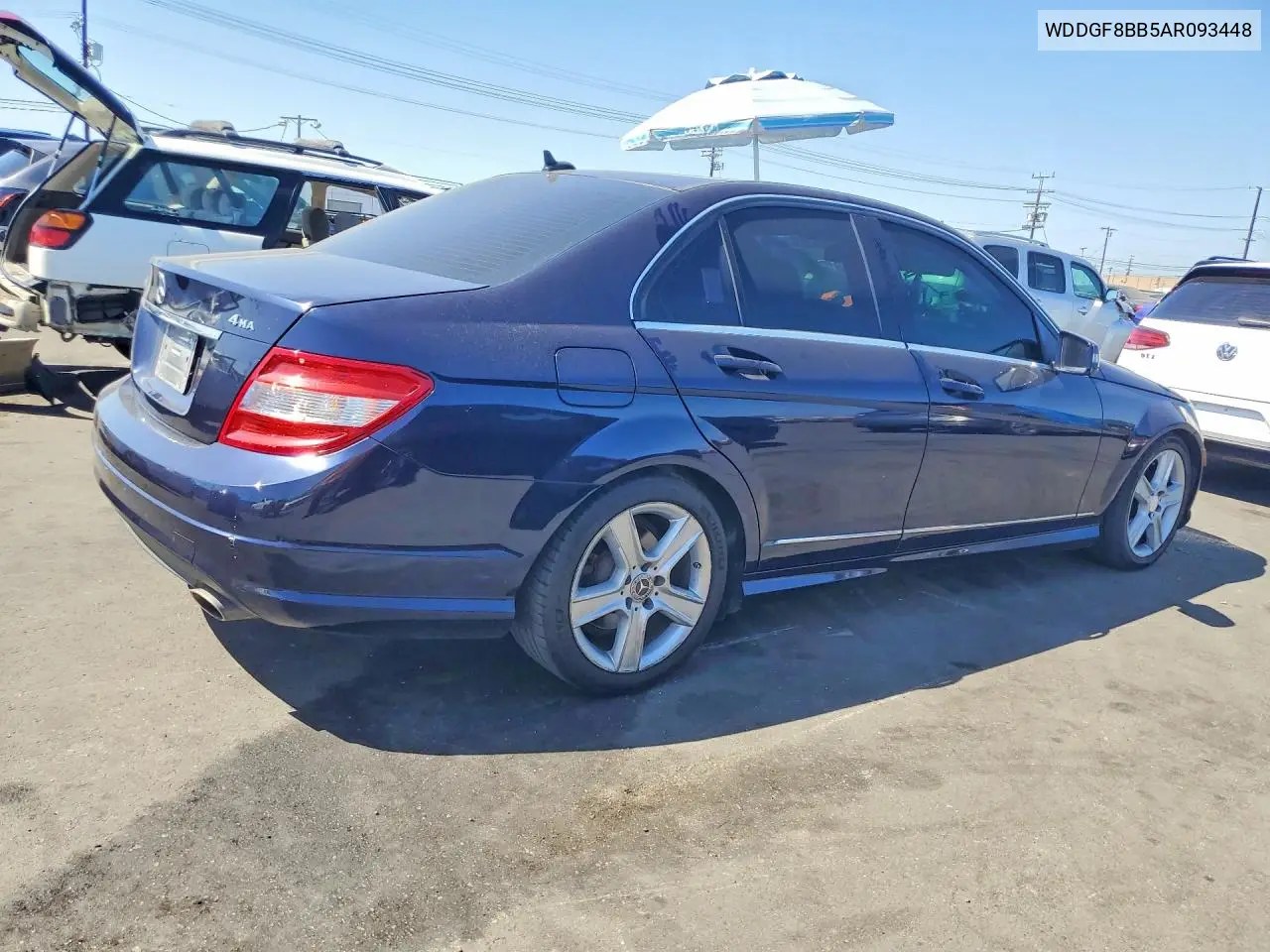 2010 MERCEDES C-KLASSE VIN WDDGF8BB5AR093448 — фото 3