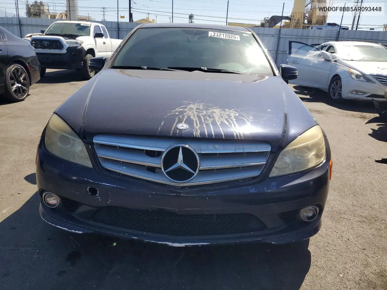 2010 MERCEDES C-KLASSE VIN WDDGF8BB5AR093448 — фото 5